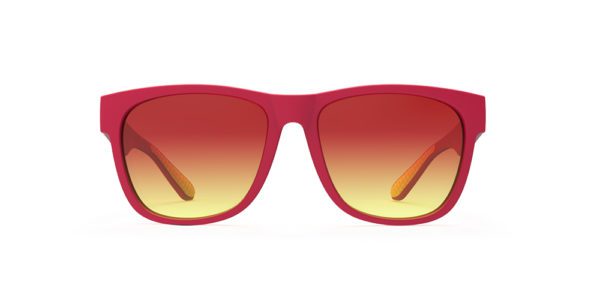 Goodr BFG - Makeup Time with Clifford | Goodr Sunglasses Red Yellow front