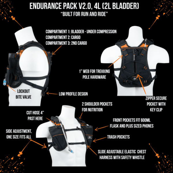 Orange Mud Endurance Pack V2.0 4l (Black) | Endurance Pack