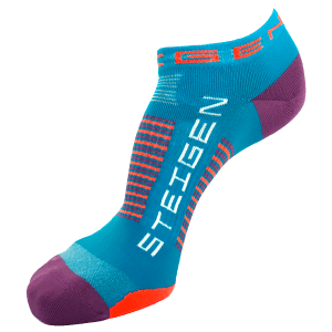 Steigen Zero Length Running Socks (8 Colours) | Blue Zero