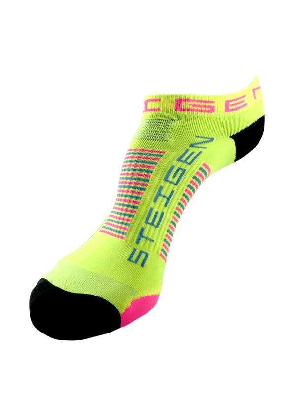 Steigen Zero Length Running Socks (11 Colours) | Yellow Zero