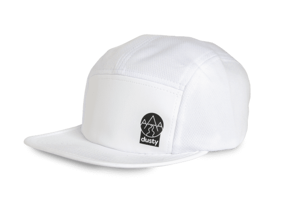 Dusty Trails Running Cap (5 Colours) | five-panel-white-front_1