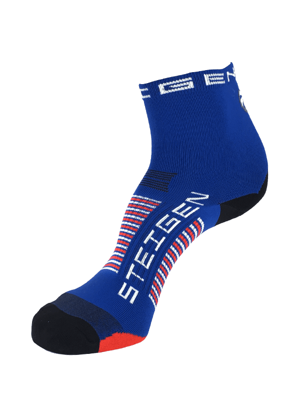Steigen Half Length Running Socks (20 Colours) | Midnight-Blue-Half-600x825