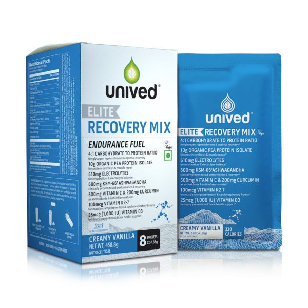 Unived Elite Vegan Recovery Mix (2 Flavours) | Unived-Elite-Coco-Creamy-Vanilla-Recovery-Drink-Mix-Box-With-Pouch-600x600