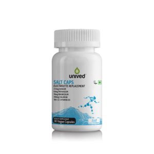 Unived Vegan Electrolyte Salt Capsules - 30 Servings (11/21 Expiry) | Unived-Salt-Caps-Electrolyte-Replacement-30-Vegan-Capsules-Front-600x600