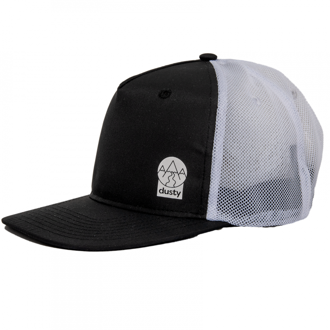 Dusty Trails Running Trucker - Swoopy (Black and White) - Pure Running