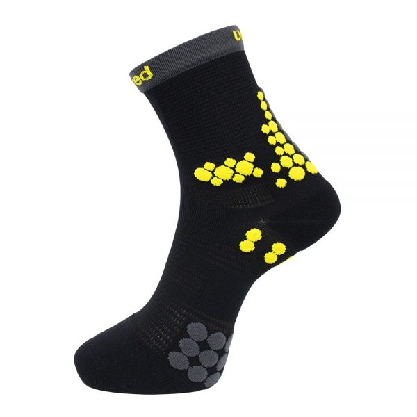 Unived Performance Trail Running Crew Sock (2 Colours) | UNIVED-TRAIL-RUNNING-SOCKS-VEGAN-BLACK-SIDE1