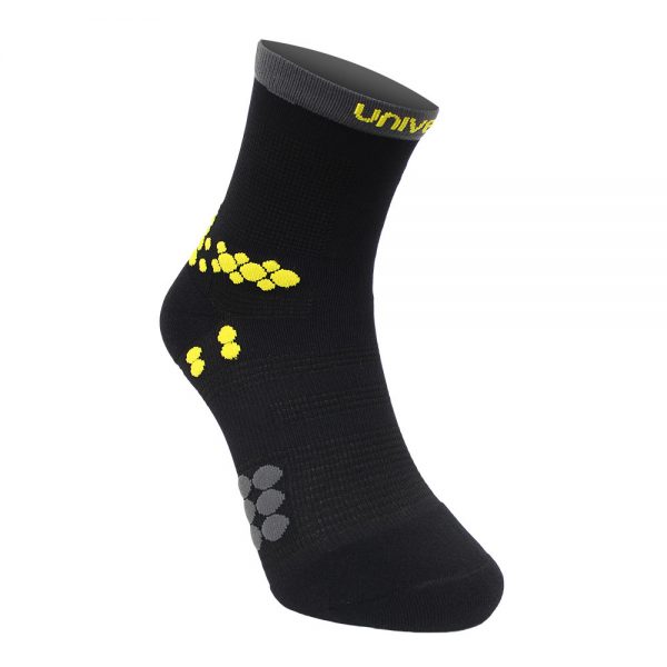 Unived Performance Trail Running Crew Sock (2 Colours) | UNIVED-TRAIL-RUNNING-SOCKS-VEGAN-BLACK-SIDE2