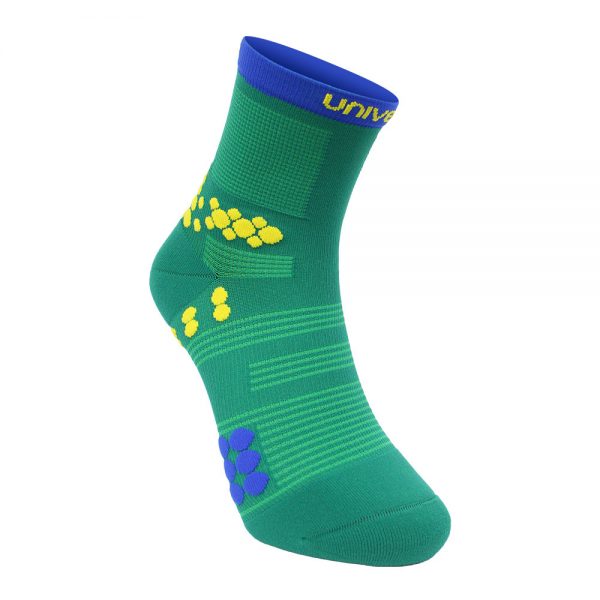 Unived Performance Trail Running Crew Sock (2 Colours) | UNIVED-TRAIL-RUNNING-SOCKS-VEGAN-TEAL-SIDE3