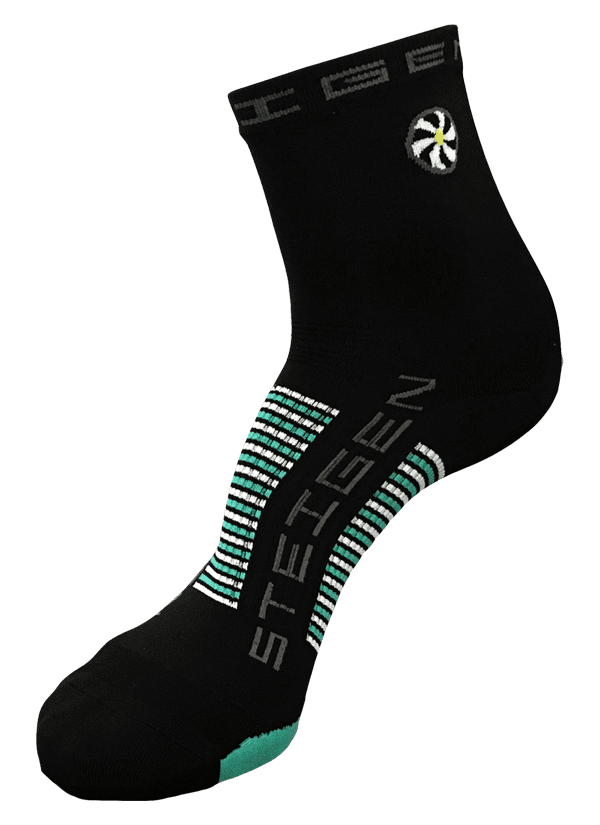 Steigen Half Length Running Socks (13 Colours) | black-half