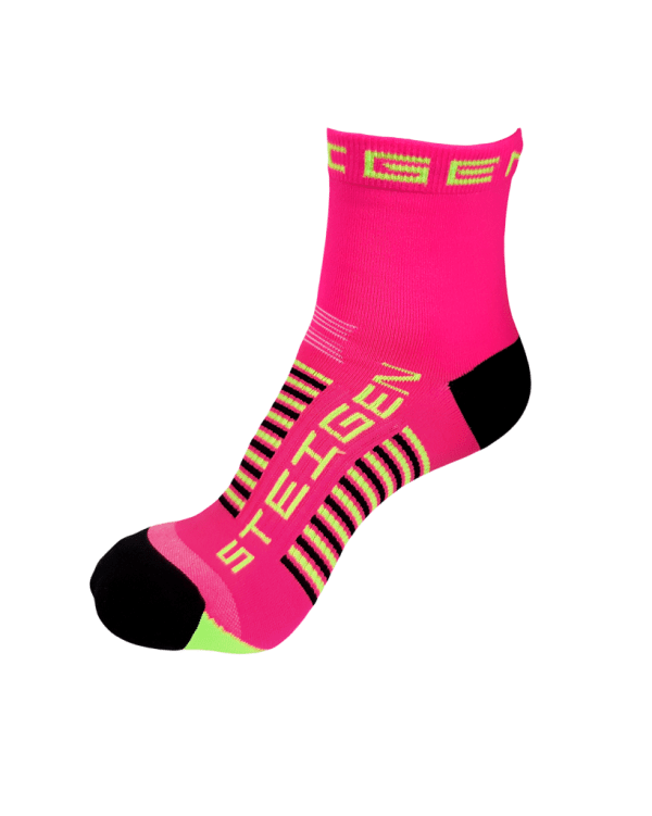 Steigen KIDS Quarter Length Running Socks (4 Colours) | kids-pink-quarter