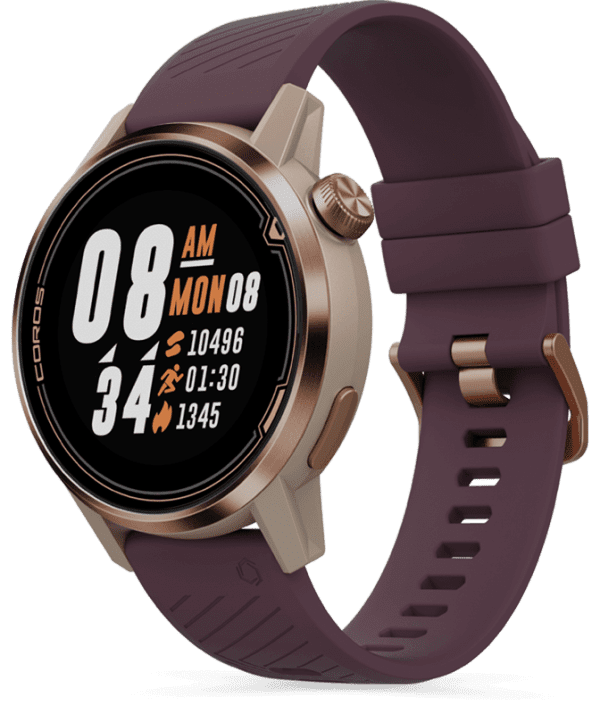 Coros Apex Multisport GPS Watch – 42mm Gold, Black/Grey or White/Silver | gold_02