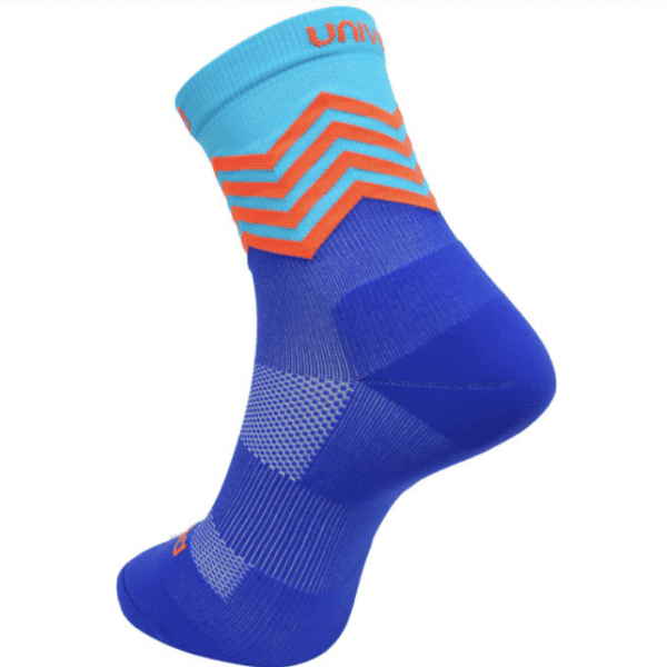 Unived Road Running Crew Compression Socks (2 Colours) | Blue Red Back