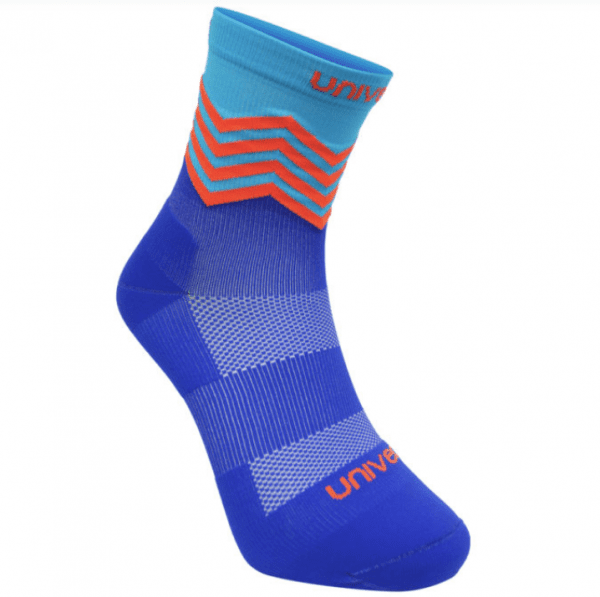 Unived Road Running Crew Compression Socks (2 Colours) | Blue Red Main