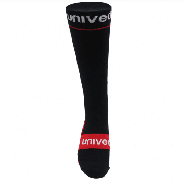 Unived Full Length Race and Recovery Compression Socks | Red Front
