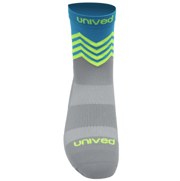 Unived Road Running Crew Compression Socks (2 Colours) | Teal Front