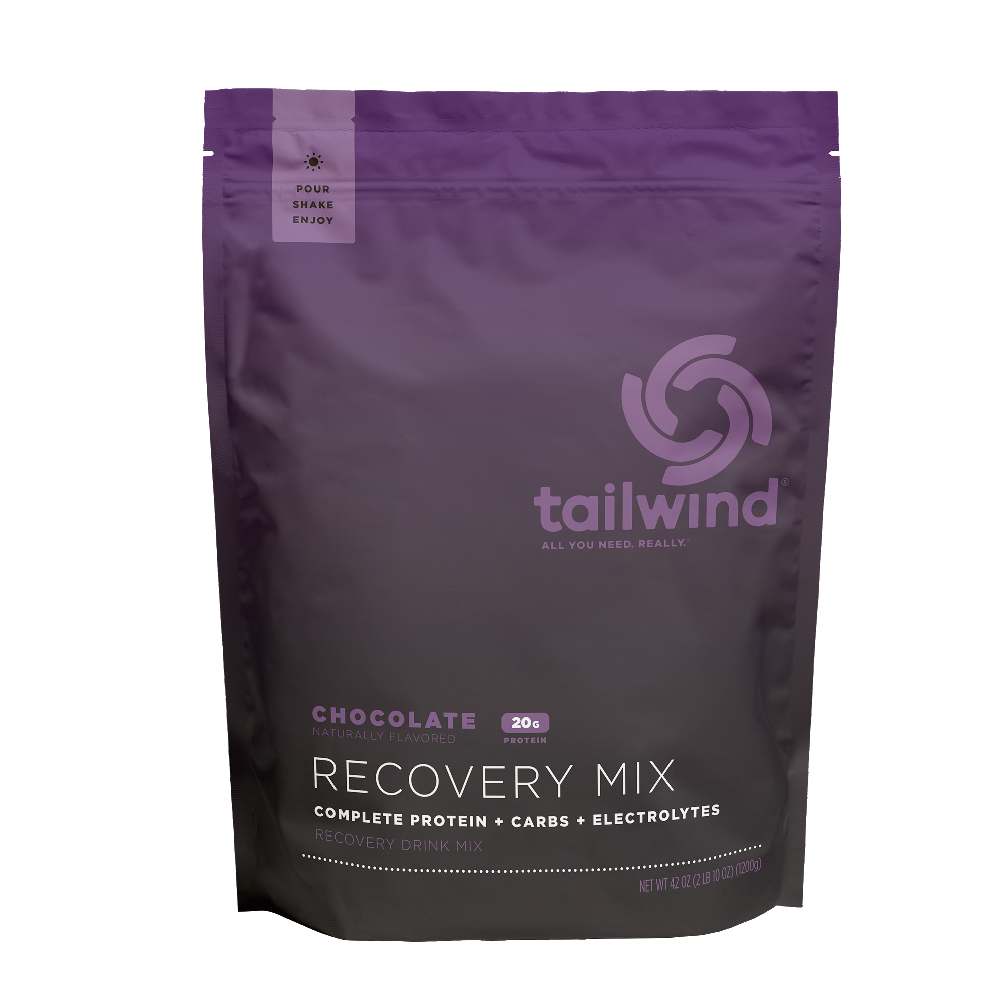 Tailwind Nutrition Fava Recovery Mix Chocolate - Large, Single Serve Tailwind Nutrition Fava Recovery Mix Chocolate - Large, Single Serve | Chocolate 20g Front