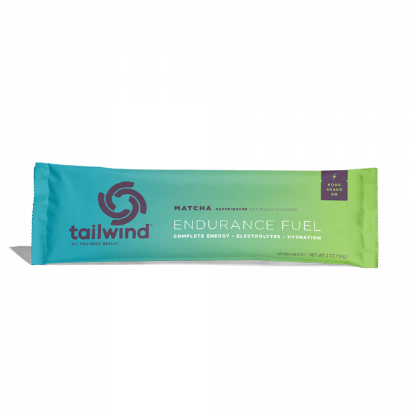 Tailwind Nutrition Endurance Fuel - Sticks 2 Servings (9 Flavours) | TW_End_Matcha_Single_Front