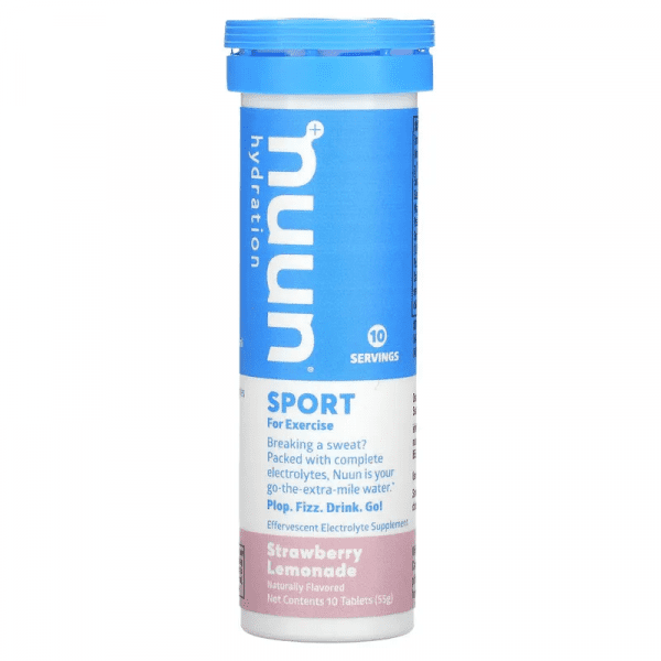 Nuun Sports Electrolyte 10 Tablet Tubes (8 Flavours) | Strawberry Lemonade