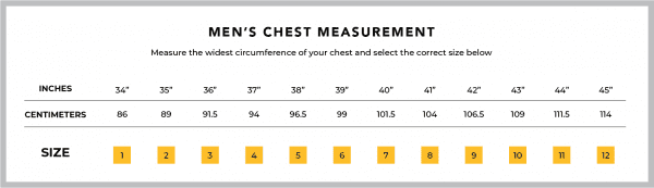 Naked® HC Men's Running Vest | mens-measurements-16