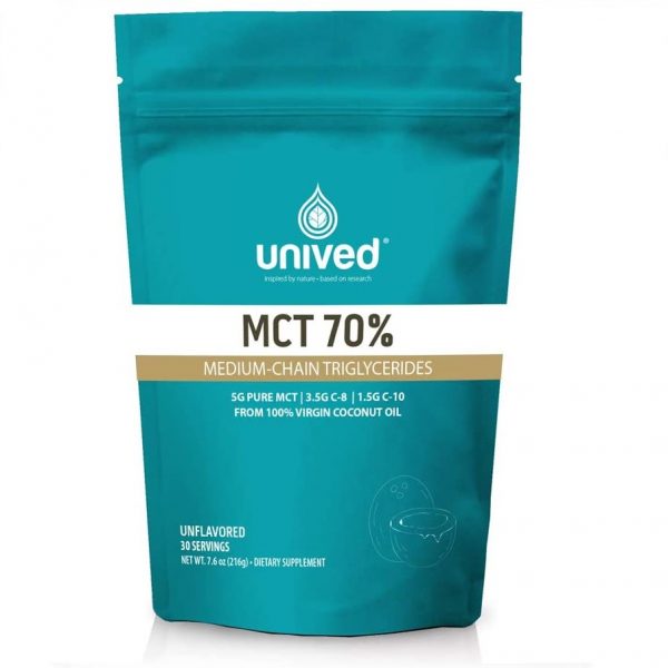 Unived 70% MCT Oil Powder (30 Serve Pouch) | MCT