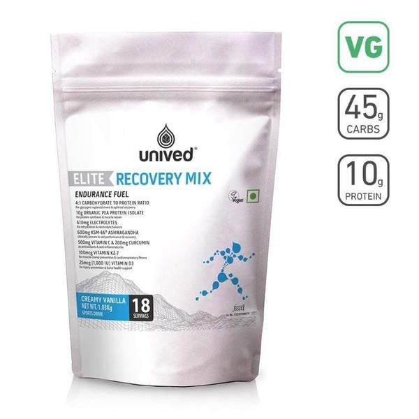 Unived Elite Vegan Recovery Mix (2 Flavours) | unived-recovery-drink-creamy-vanilla-unived-elite-recovery-mix-18-serving-pouch-xmiles-30263889854626_600x