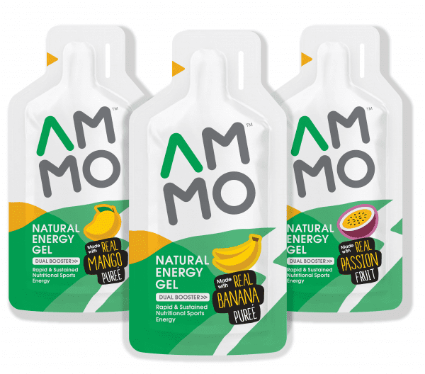 AMMO Natural Energy Gel (3 Flavours) | marathon nutrition