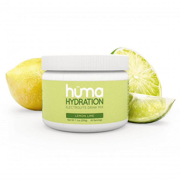 Hüma Natural Electrolyte Hydration Drink Mix (Lemon Lime) | LemonLime_Jar_95b1d3d3-aea4-4e55-93fa-447cd79fc48c