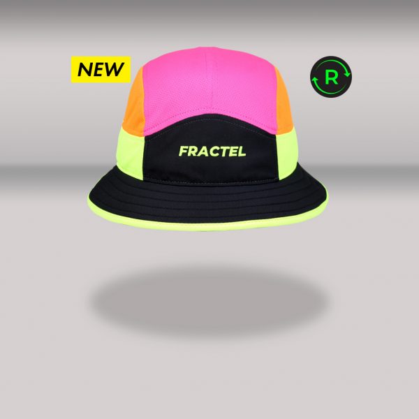 Fractel “Black Neon” Edition Recycled Bucket Hat (2 Sizes) | BUCKET_BLACKNEON_FRONT_NEW