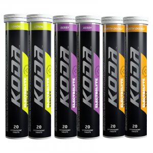 Koda Sports Electrolytes 20 Tablet Tube - (3 Flavours) | KODAElectrolyteTabletNEWMIXED6PACK20TabletTube_800x