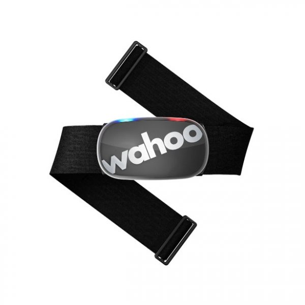 Wahoo TICKR Heart Rate Monitor (White or Stealth Grey) | wahoo_tickr_grey_wfbthr04g_lightson_onstrap_v2