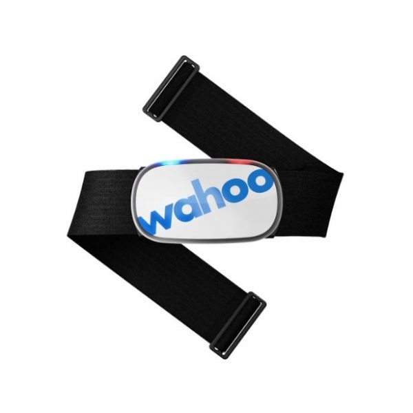 Wahoo TICKR Heart Rate Monitor (White or Stealth Grey) | wahoo_tickr_white_wfbthr04_lightson_onstrap_1_1