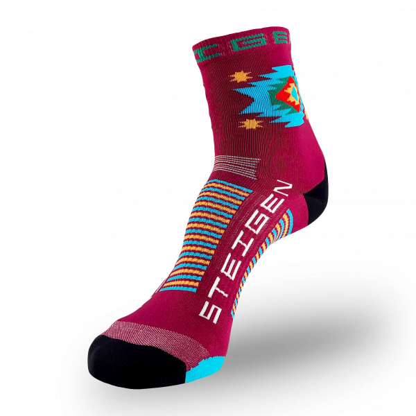 Steigen Half Length Running Socks (20 Colours) | marone-half-display