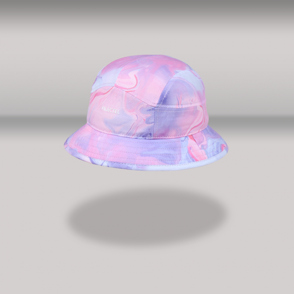 Fractel “Fluid Pink” Edition Recycled Bucket Hat (2 Sizes) | Bucket_FLUIDPINK_FRONTANGLE