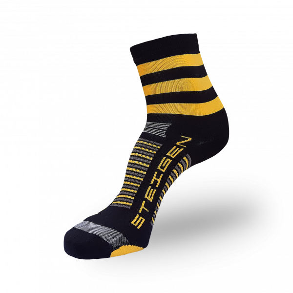 Steigen Half Length Running Socks (13 Colours) | bumblebee-half.png