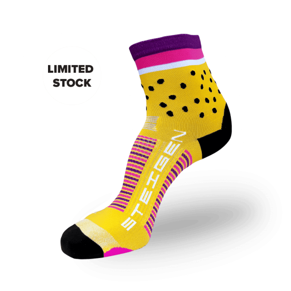 Steigen Half Length Running Socks (20 Colours) | Passionfruit_half-1024x1024-1