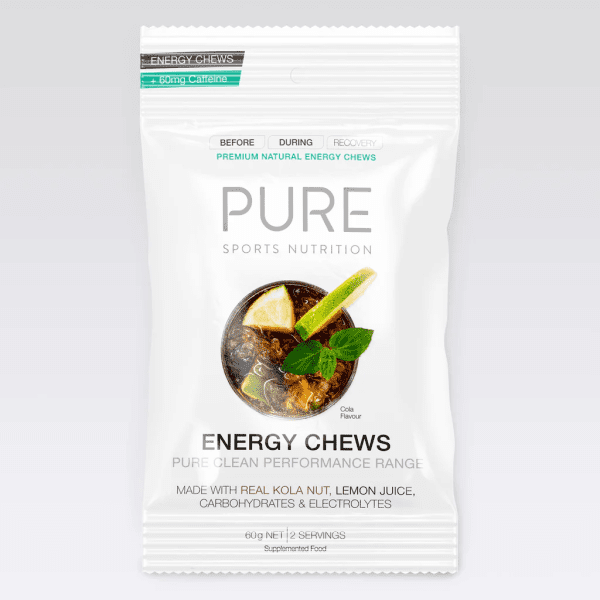 Pure Sports Nutrition Energy Chews (2 Flavours) | ChewsColaCaffeine60gGrey_1024x1024