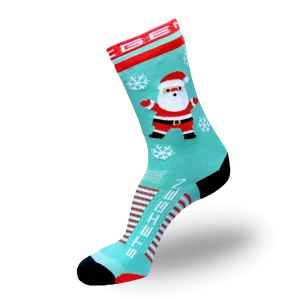 Steigen Three Quarter Length Running Socks – Limited “Mr and Mrs Claus” Edition | christmas23-Three-Quarter.png