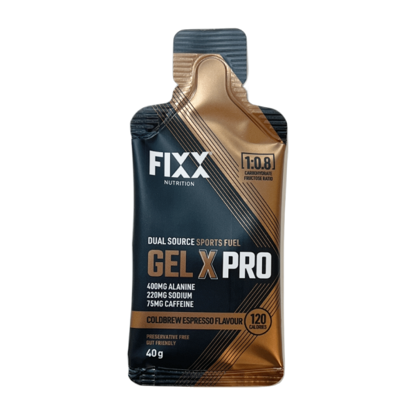 Fixx Gel X Pro 40g (Coldbrew Espresso (Caffeine) or Lemon Sorbet) | Gel-X-PRO-Pack-Shots