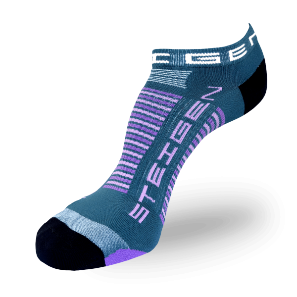 Steigen Zero Length Running Socks (14 Colours) | Teal-Zero