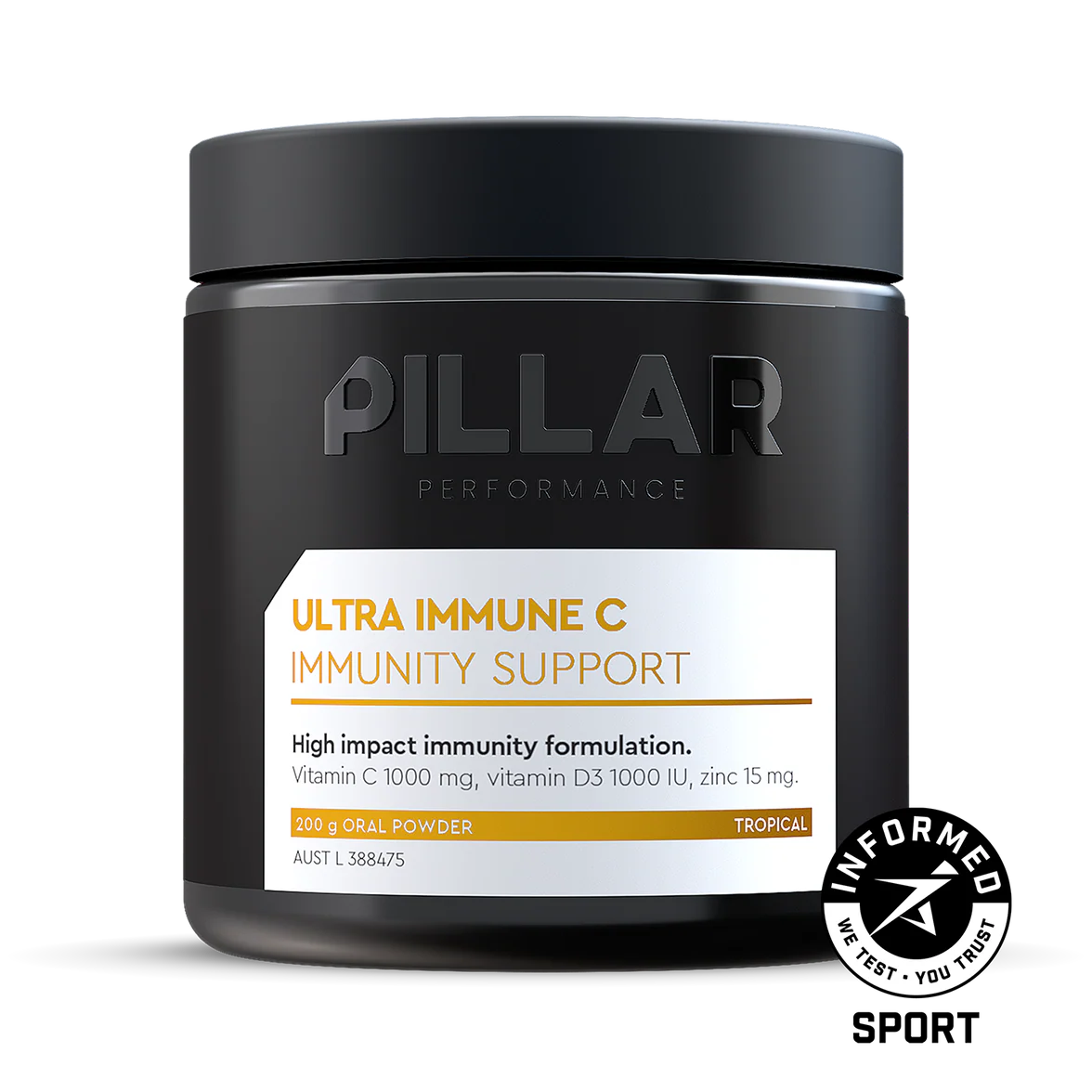 PILLAR Performance Ultra Immune C – 40 Serve Tub, Tropical PILLAR Performance Ultra Immune C – 40 Serve Tub, Tropical | Immune