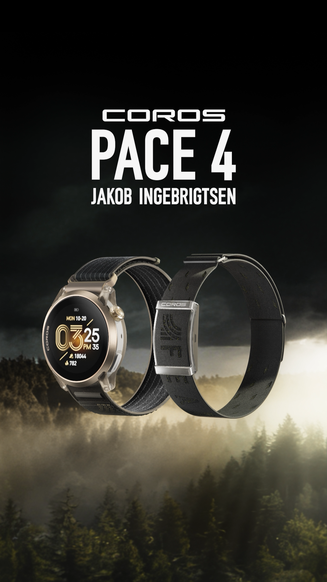 COROS PACE 4 Jakob Ingebrigtsen Edition + Heart Rate Monitor | Jakob Ingebrigtsen Watch & HRM