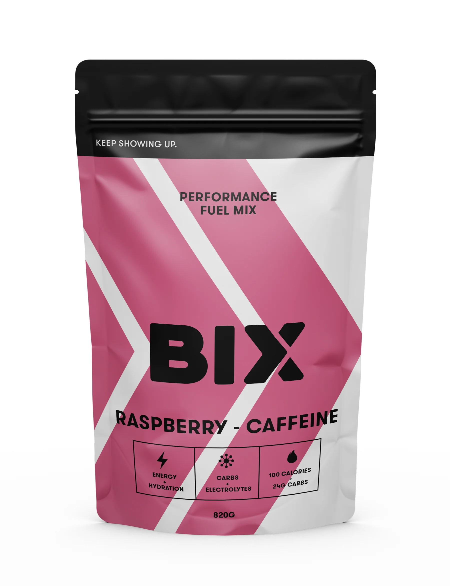 BIX Performance Fuel - High Carb Drink Mix, Raspberry Caffeine BIX Performance Fuel - High Carb Drink Mix, Raspberry Caffeine | BIX-Powders---Raspberry