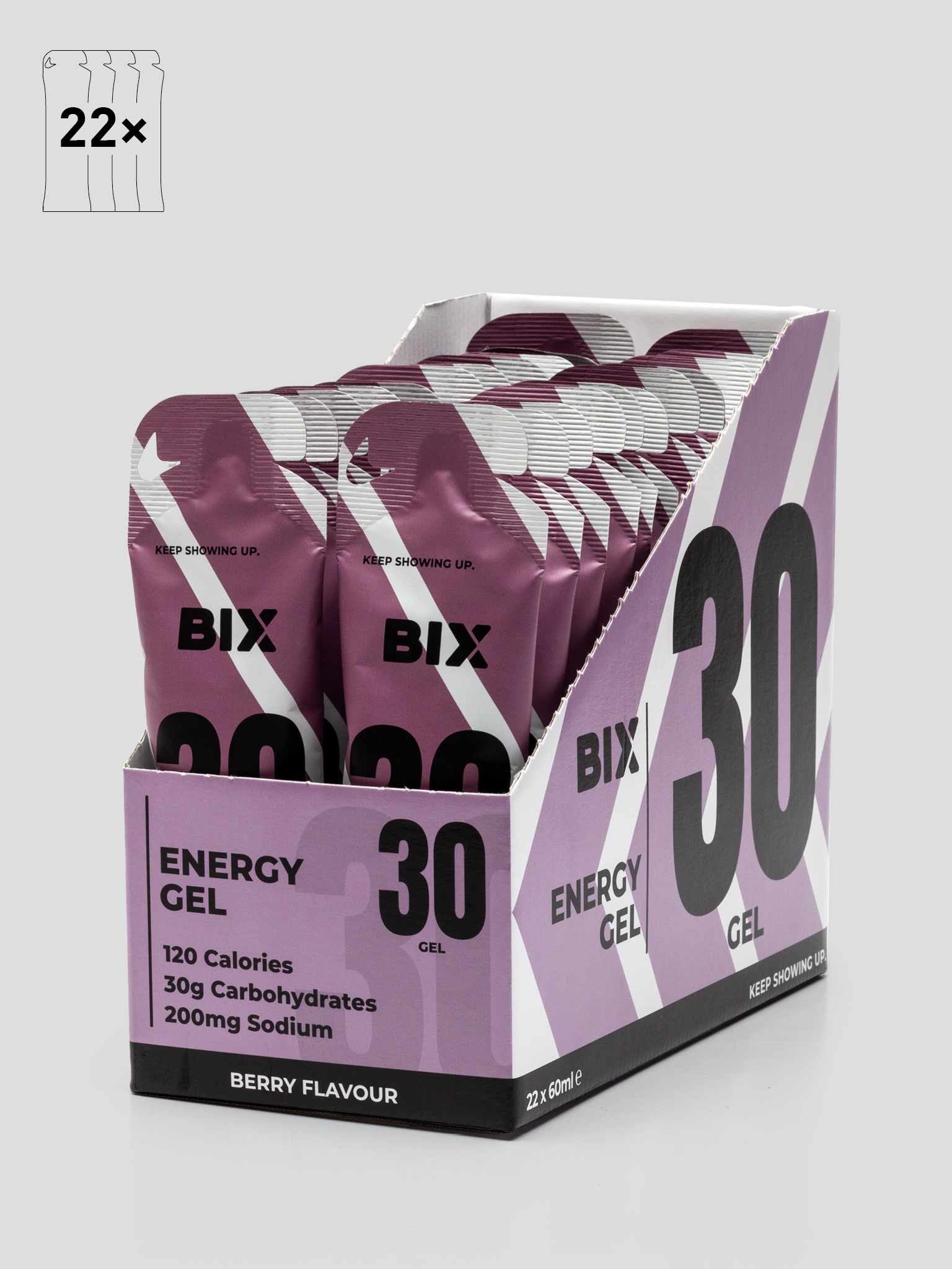 Bix 30 Gel - Berry Bix 30 Gel - Berry | BIX_Gel-30_04_Berry_Box-of-22_8e0a2fbd-0d9e-48e2-97d7-b1bd8941c8e9