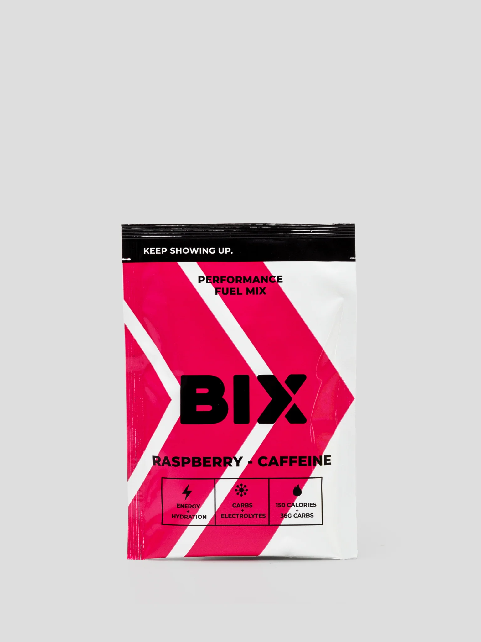 BIX Performance Fuel - High Carb Drink Mix, Raspberry Caffeine BIX Performance Fuel - High Carb Drink Mix, Raspberry Caffeine | BIX_Performance-Fuel-Mix_09_Raspberry_Sachet